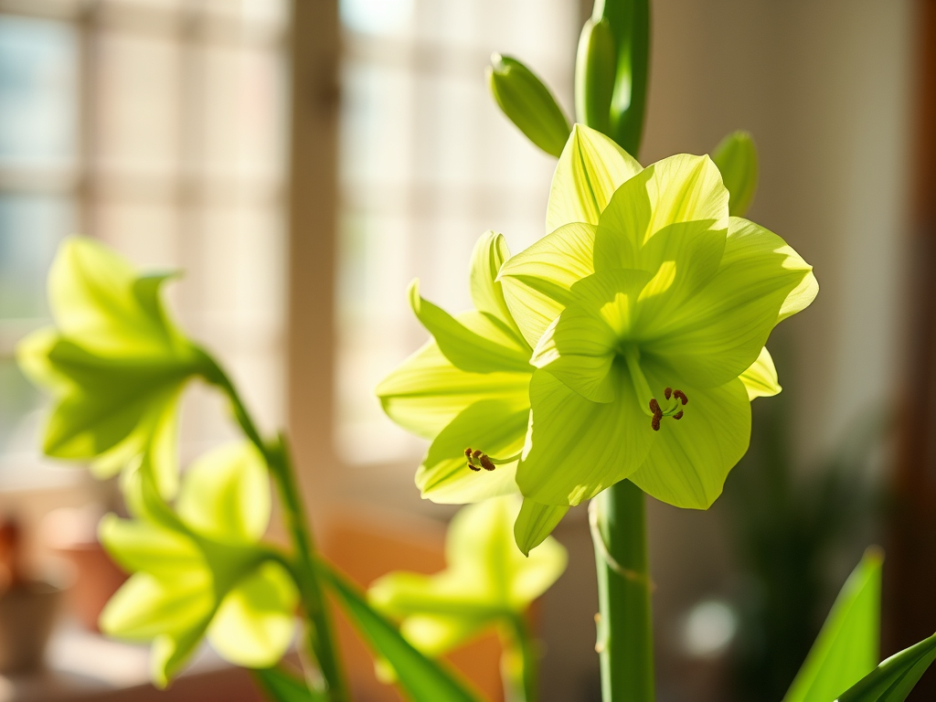 Rare Evergreen Amaryllis Bulb – Apple Green