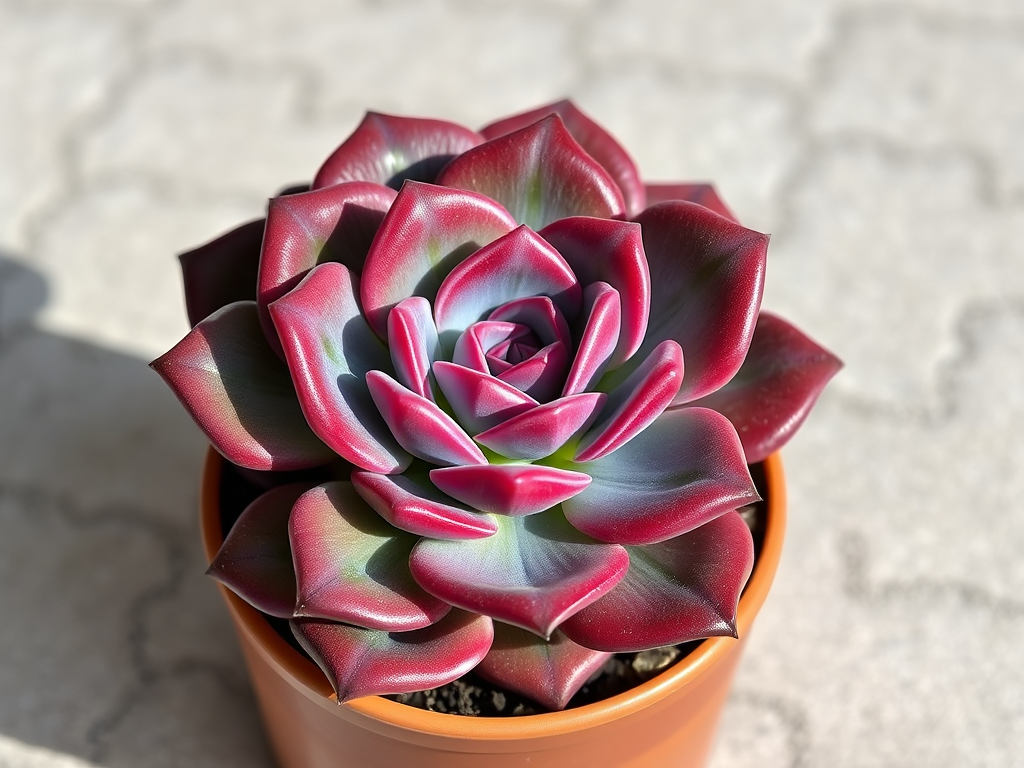 Burgundy Pearl Desert Rose Succulent – Echeveria – Easy to Grow